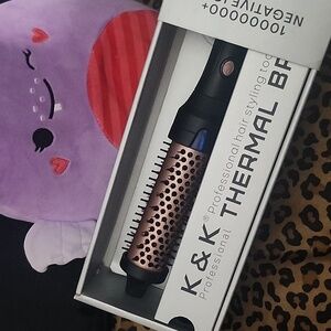 Professional Silver Thermal Hair Brush